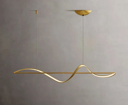 Pendant Chandelier Spiral LED Dimmable Remote Control