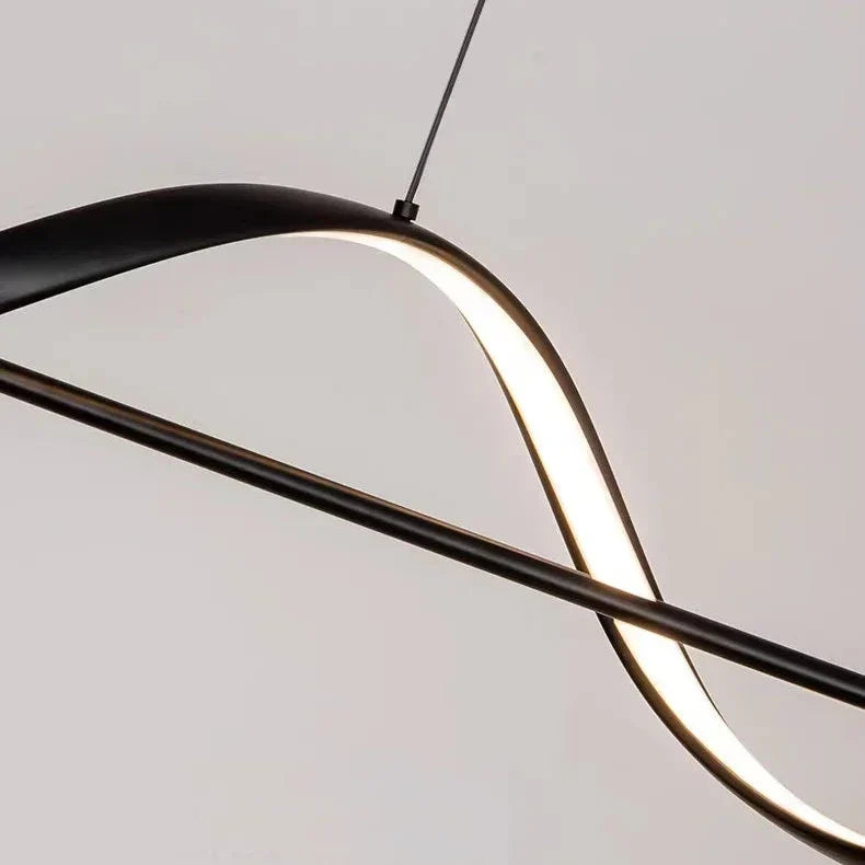 Pendant Chandelier Spiral LED Dimmable Remote Control