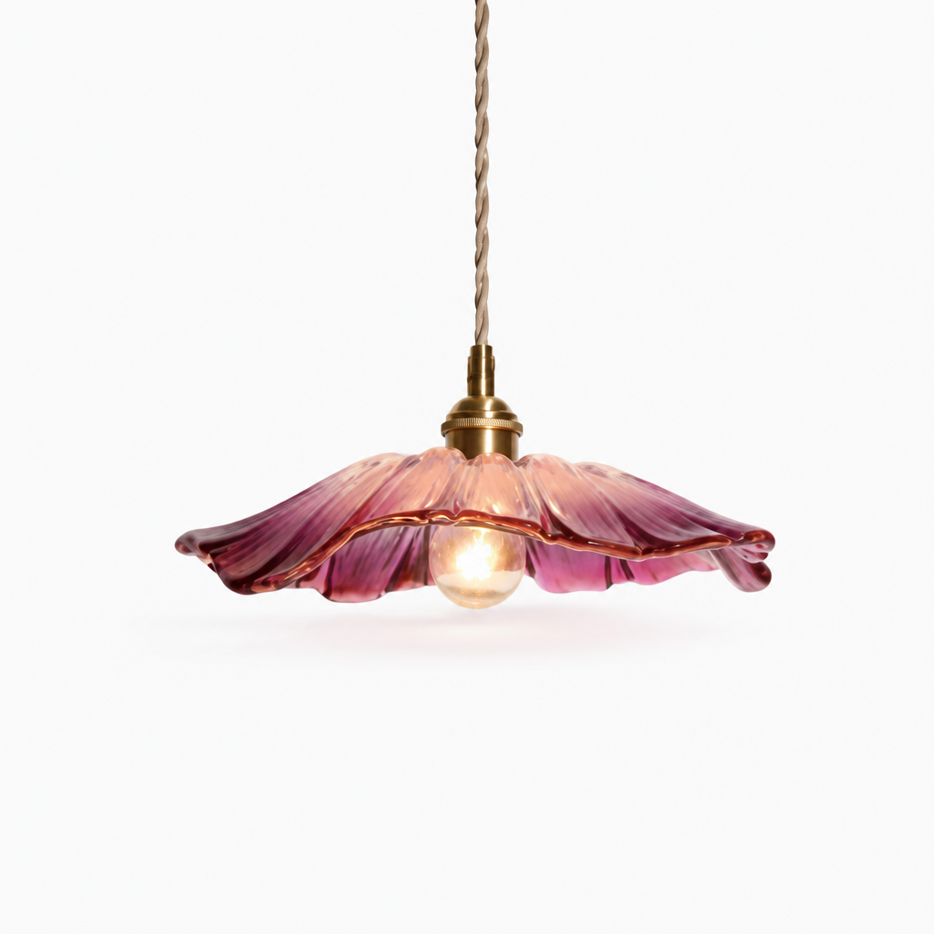Pendant Lamp Hand-Shaped Glass Warm Glow