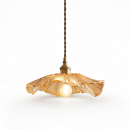 Pendant Lamp Hand-Shaped Glass Warm Glow
