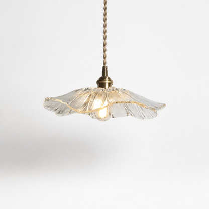 Pendant Lamp Hand-Shaped Glass Warm Glow