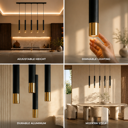 Pendant Light Adjustable Height & Dimmable Aluminum