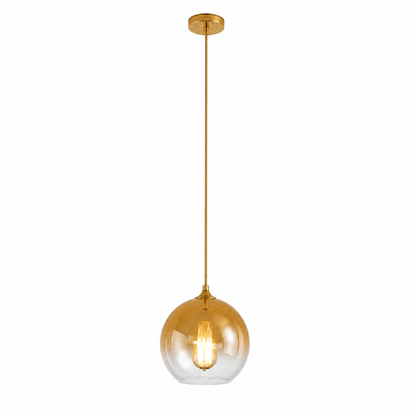 Pendant Light Metallic Gradient Glass Energy-Efficient LED