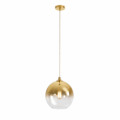 Pendant Light Metallic Gradient Glass Energy-Efficient LED
