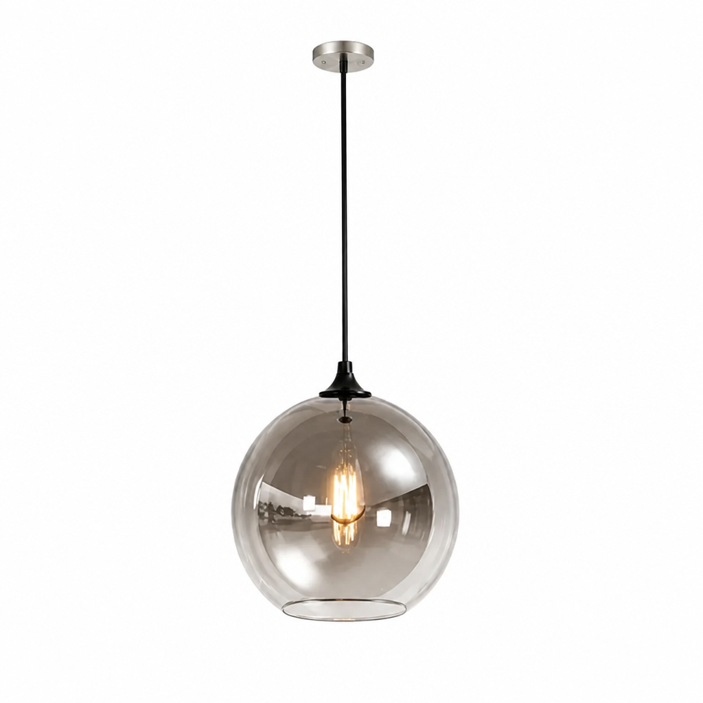 Pendant Light Metallic Gradient Glass Energy-Efficient LED