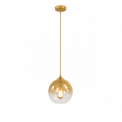Pendant Light Metallic Gradient Glass Energy-Efficient LED