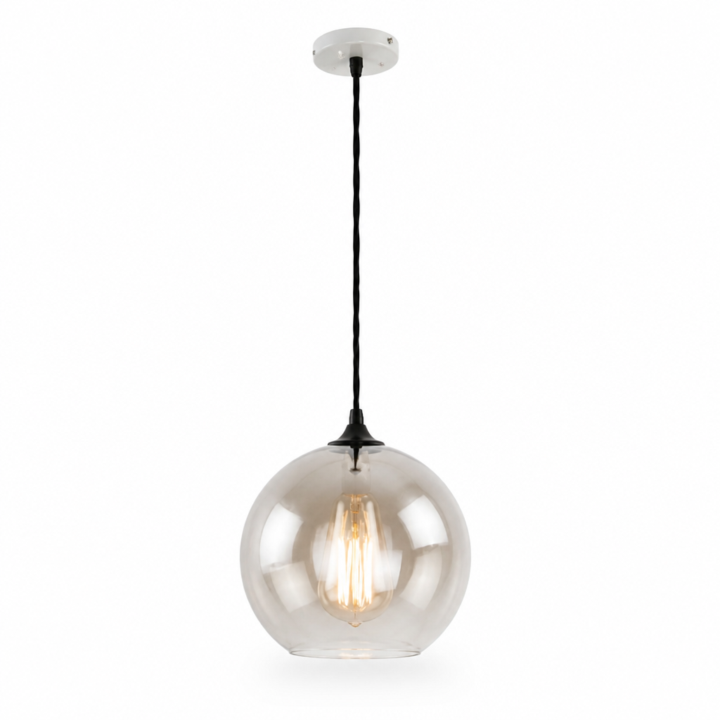 Pendant Light Metallic Gradient Glass Energy-Efficient LED