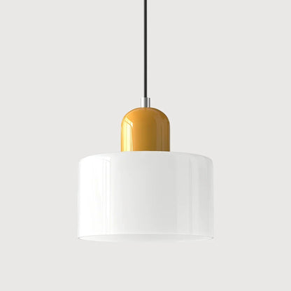 Pendant Light Tinted Glass Bauhaus Design Warm Glow