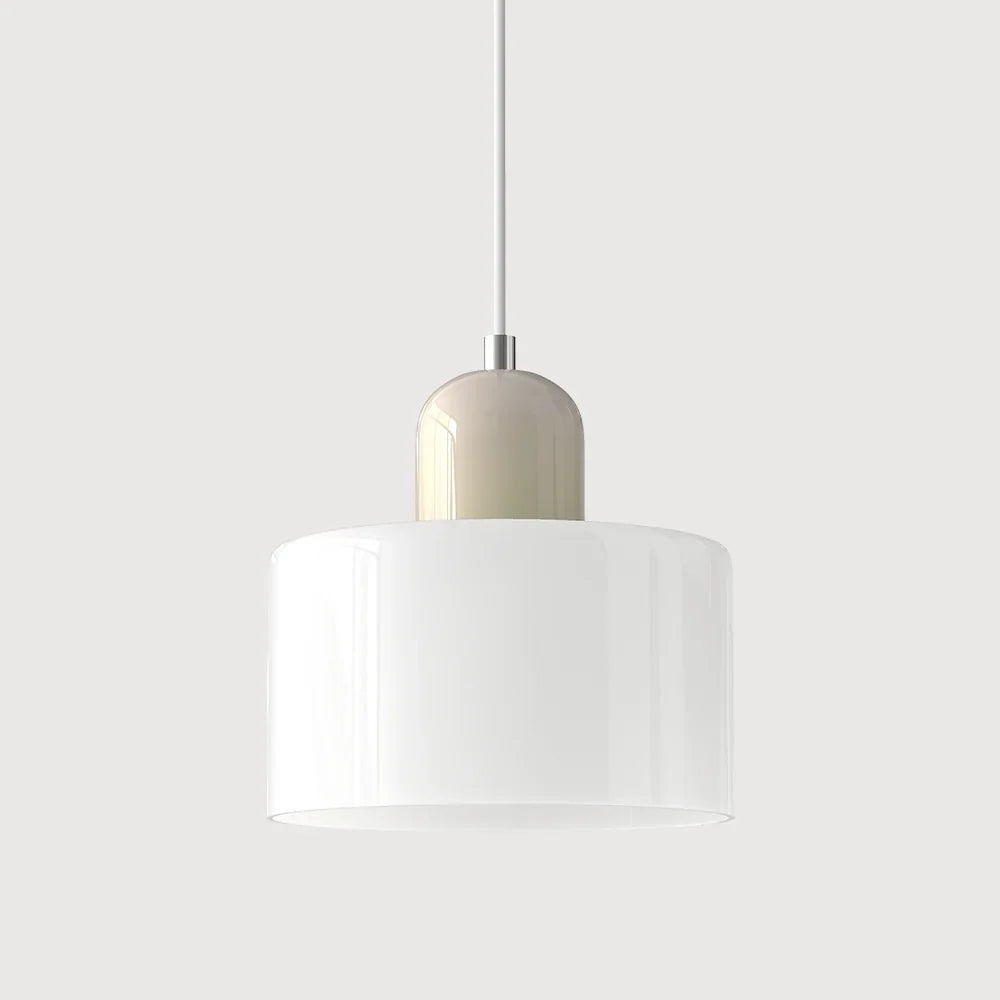 Pendant Light Tinted Glass Bauhaus Design Warm Glow