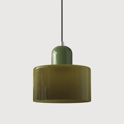 Pendant Light Tinted Glass Bauhaus Design Warm Glow