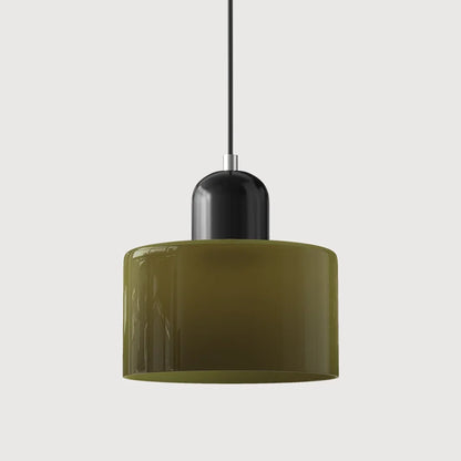 Pendant Light Tinted Glass Bauhaus Design Warm Glow