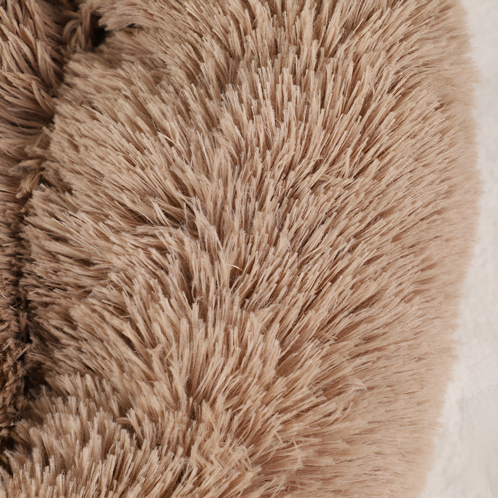 Pet Bed Paw-Shaped Ultra-Soft Plush Non-Slip Base