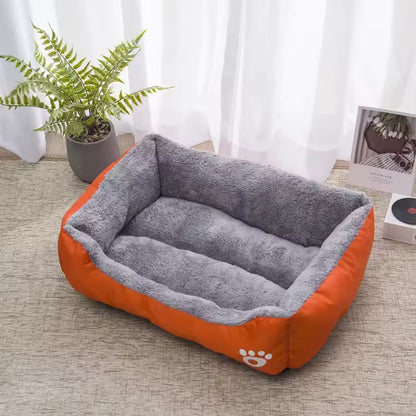 Pet Bed Plush Microfiber Bolster Non-Slip & Machine Washable