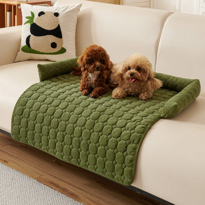 Pet Bed Quilted Microfiber Non-Slip Machine Washable