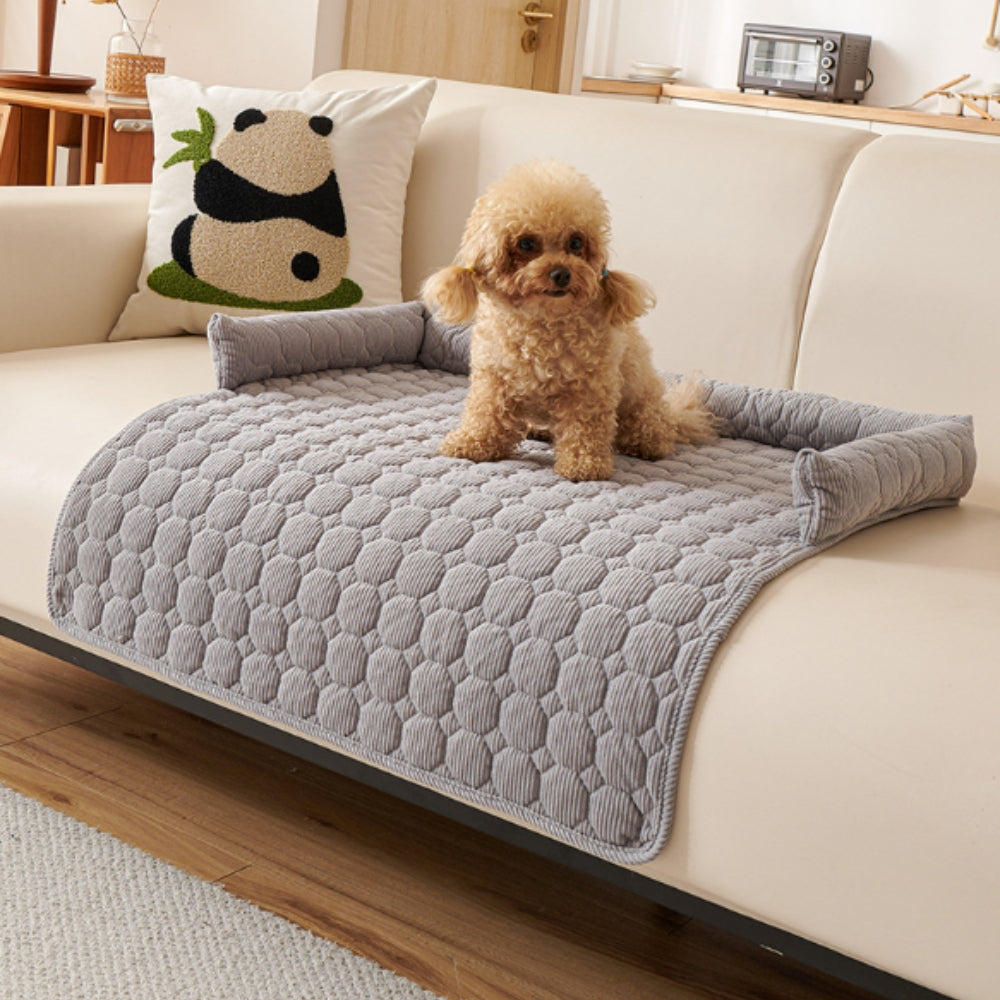 Pet Bed Quilted Microfiber Non-Slip Machine Washable