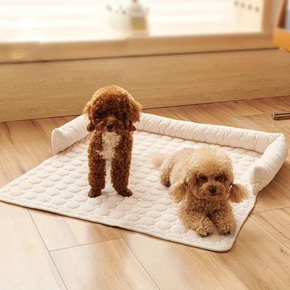 Pet Bed Quilted Microfiber Non-Slip Machine Washable
