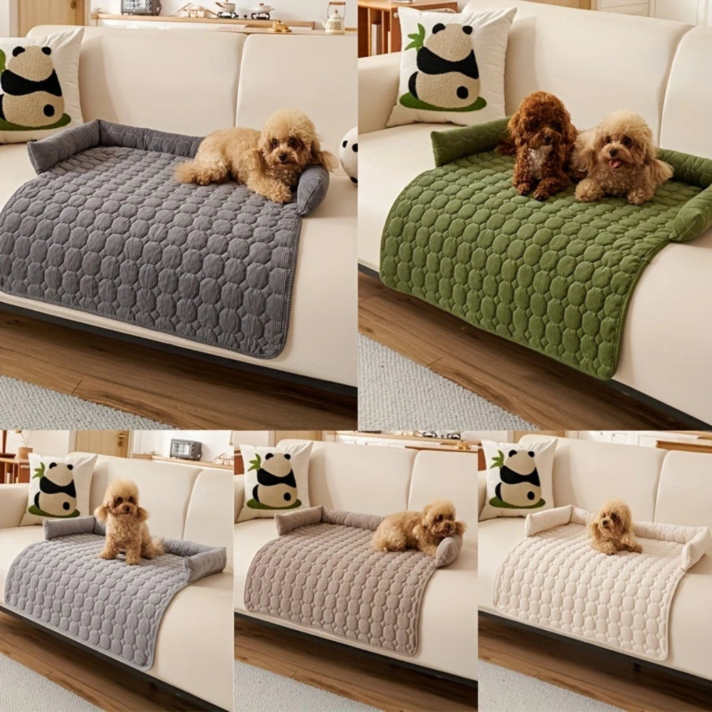 Pet Bed Quilted Microfiber Non-Slip Machine Washable