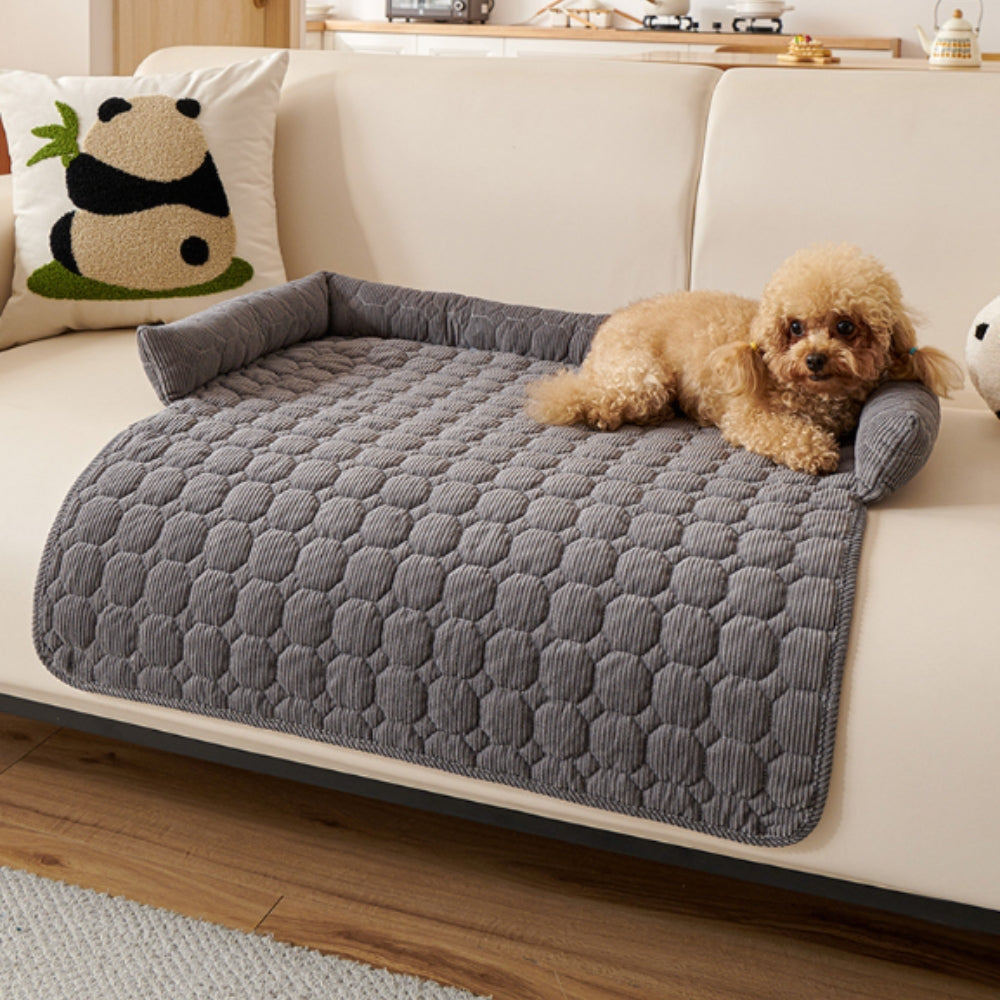 Pet Bed Quilted Microfiber Non-Slip Machine Washable