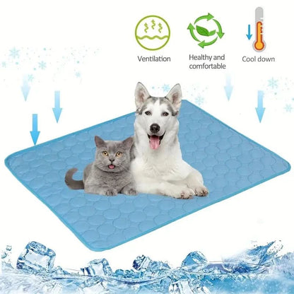 Pet Cooling Mat Soft Padded Lightweight Machine Washable