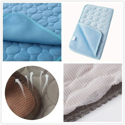 Pet Cooling Mat Soft Padded Lightweight Machine Washable