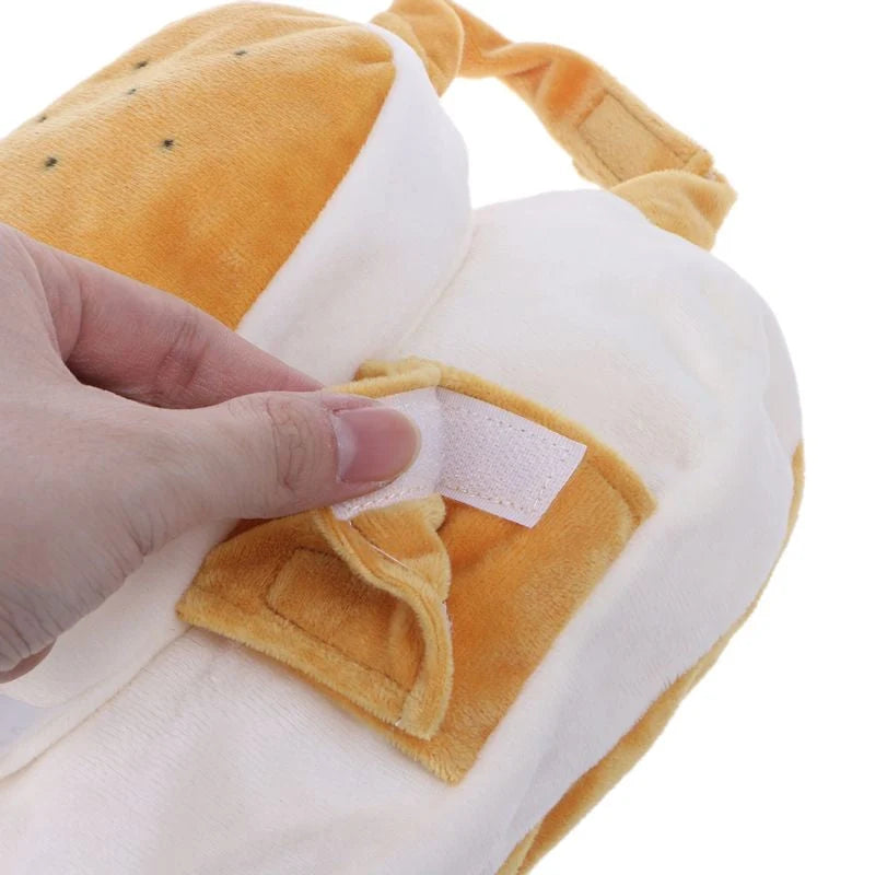 Pet Costume Hot Dog Design Soft Plush Adjustable Fit