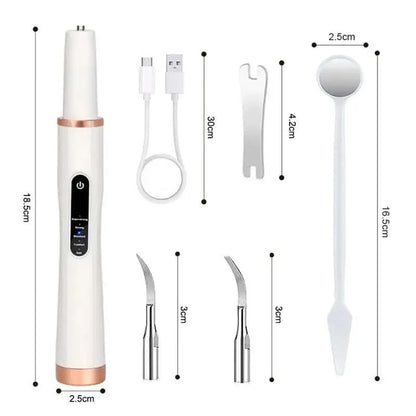 Pet Dental Cleaner Ultrasonic Rechargeable Stainless Steel Tip