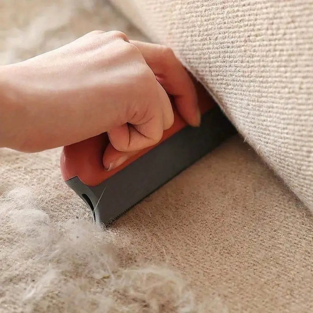 Pet Fur Remover Soft Rubber Bristles Ergonomic Handle