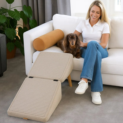 Pet Steps Foldable Foam Non-Slip Base Wide Treads