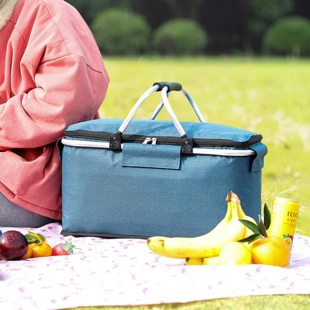 Picnic Basket Collapsible Leakproof & Insulated 18L Capacity