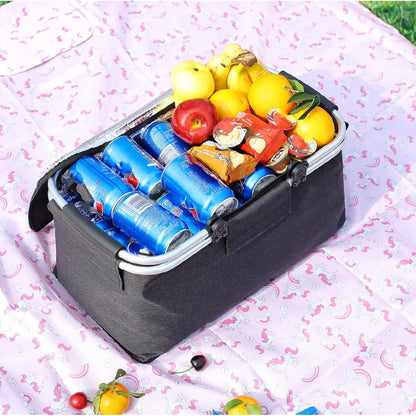 Picnic Basket Collapsible Leakproof & Insulated 18L Capacity