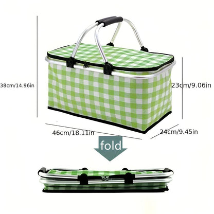 Picnic Basket Insulated Foldable 22L Padded Handles