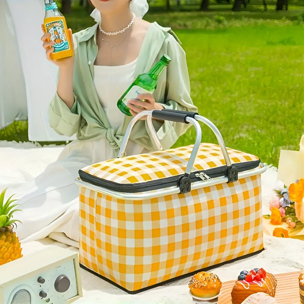 Picnic Basket Insulated Foldable 22L Padded Handles