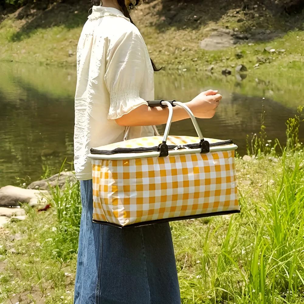 Picnic Basket Insulated Foldable 22L Padded Handles