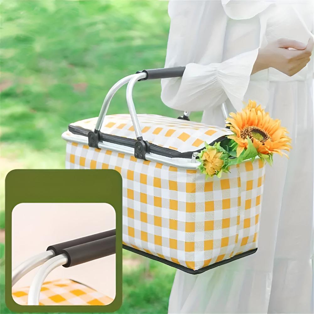 Picnic Basket Insulated Foldable 22L Padded Handles
