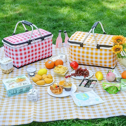 Picnic Basket Insulated Foldable 22L Padded Handles