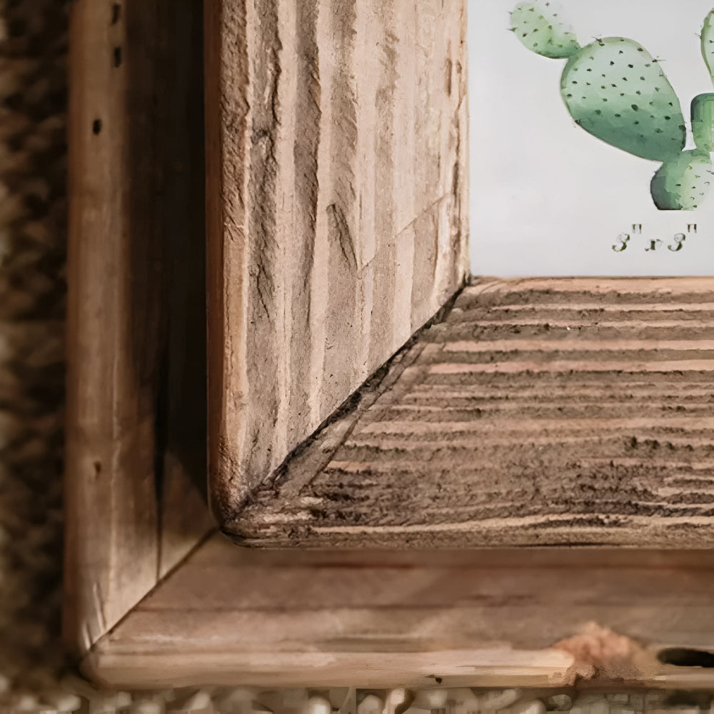 Picture Frame Solid Wood Old Pine Weathered Finish