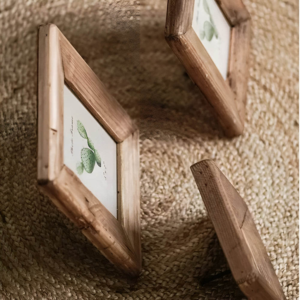 Picture Frame Solid Wood Old Pine Weathered Finish