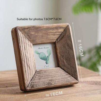 Picture Frame Solid Wood Old Pine Weathered Finish