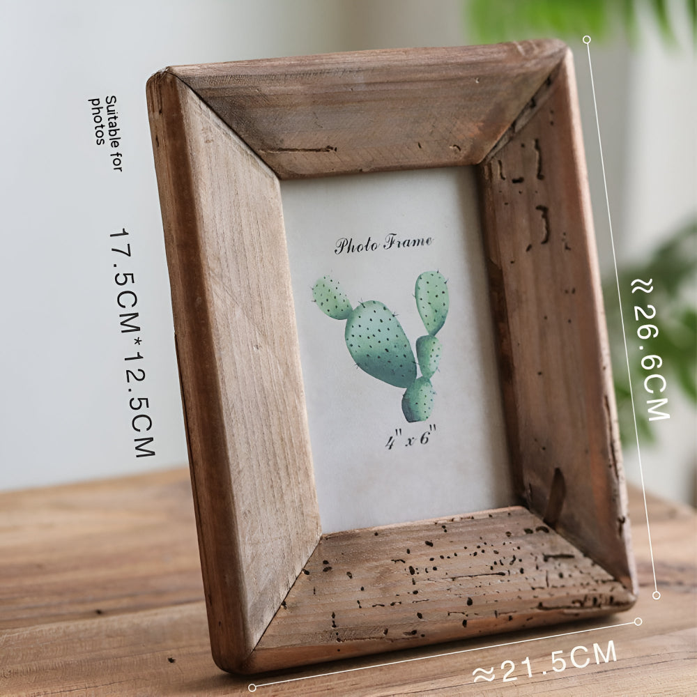Picture Frame Solid Wood Old Pine Weathered Finish