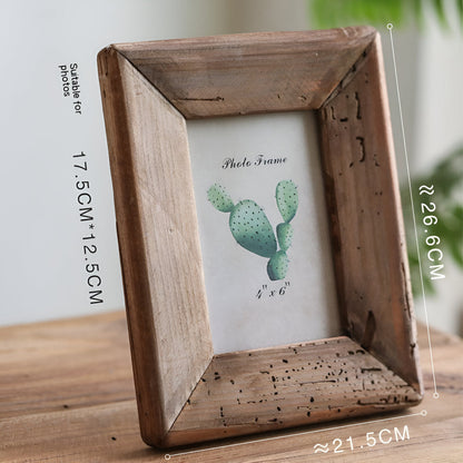 Picture Frame Solid Wood Old Pine Weathered Finish