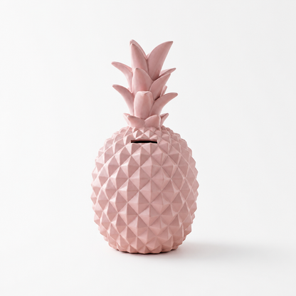 Piggy Bank Pineapple 3D Textured Two Sizes