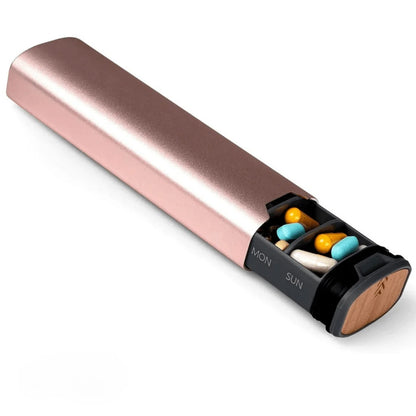 Pill Organizer 7 Compartments BPA-Free Compact Travel Design