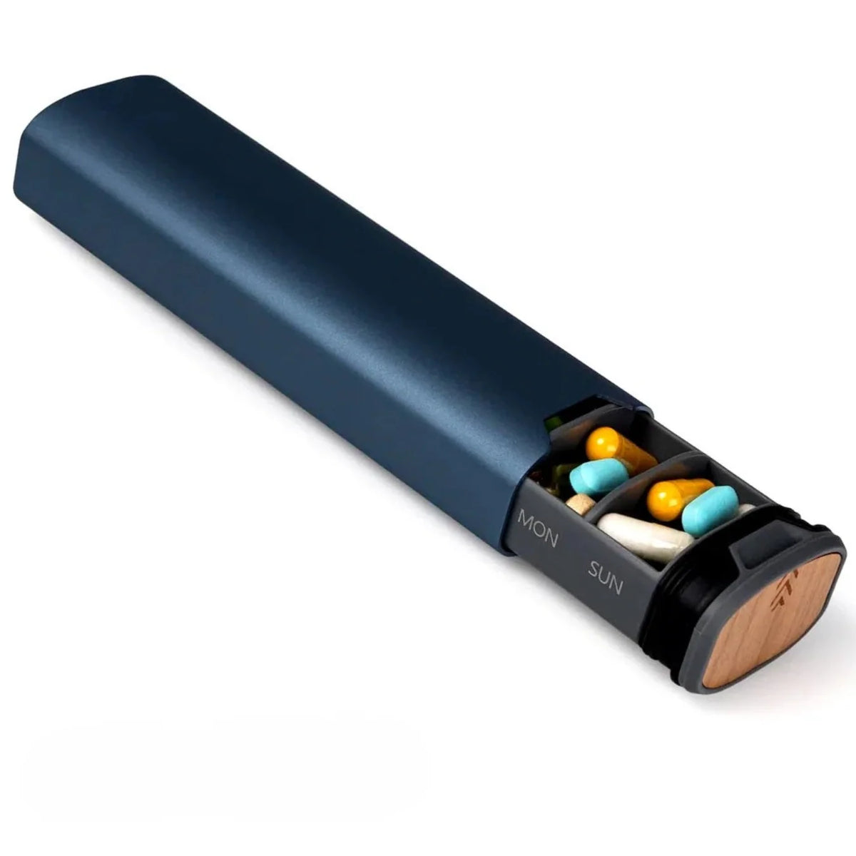 Pill Organizer 7 Compartments BPA-Free Compact Travel Design