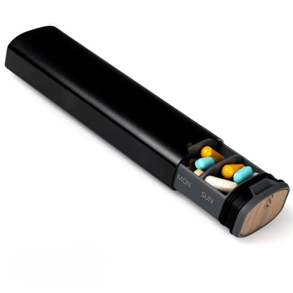 Pill Organizer 7 Compartments BPA-Free Compact Travel Design
