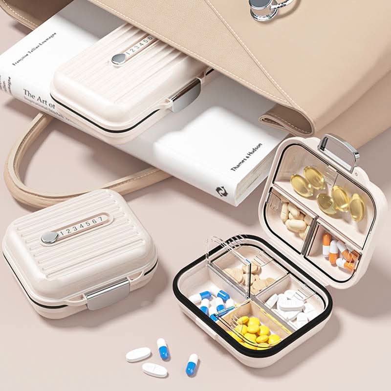 Pill Organizer 7 Compartments Compact Portable