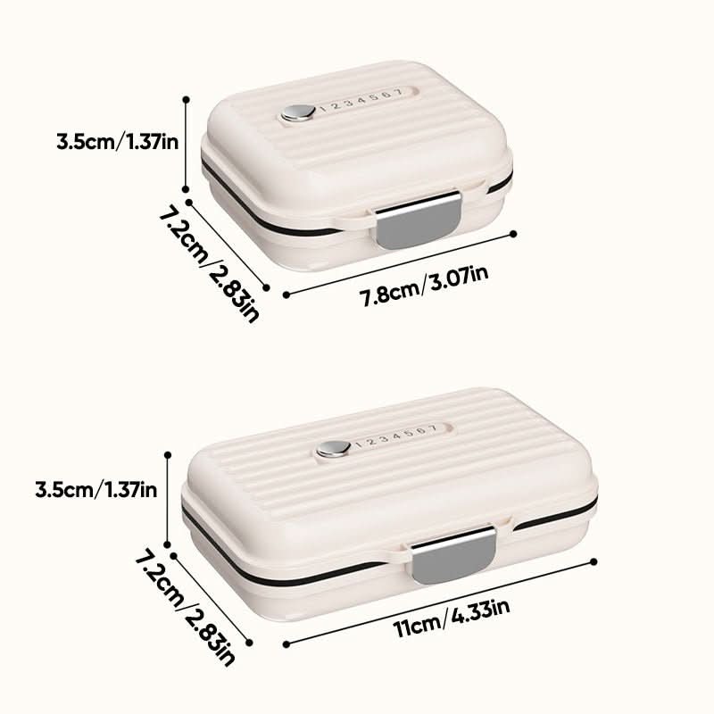 Pill Organizer 7 Compartments Compact Portable