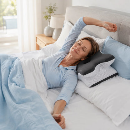 Pillow Adjustable Memory Foam Removable Washable Cover
