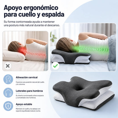 Pillow Adjustable Memory Foam Removable Washable Cover