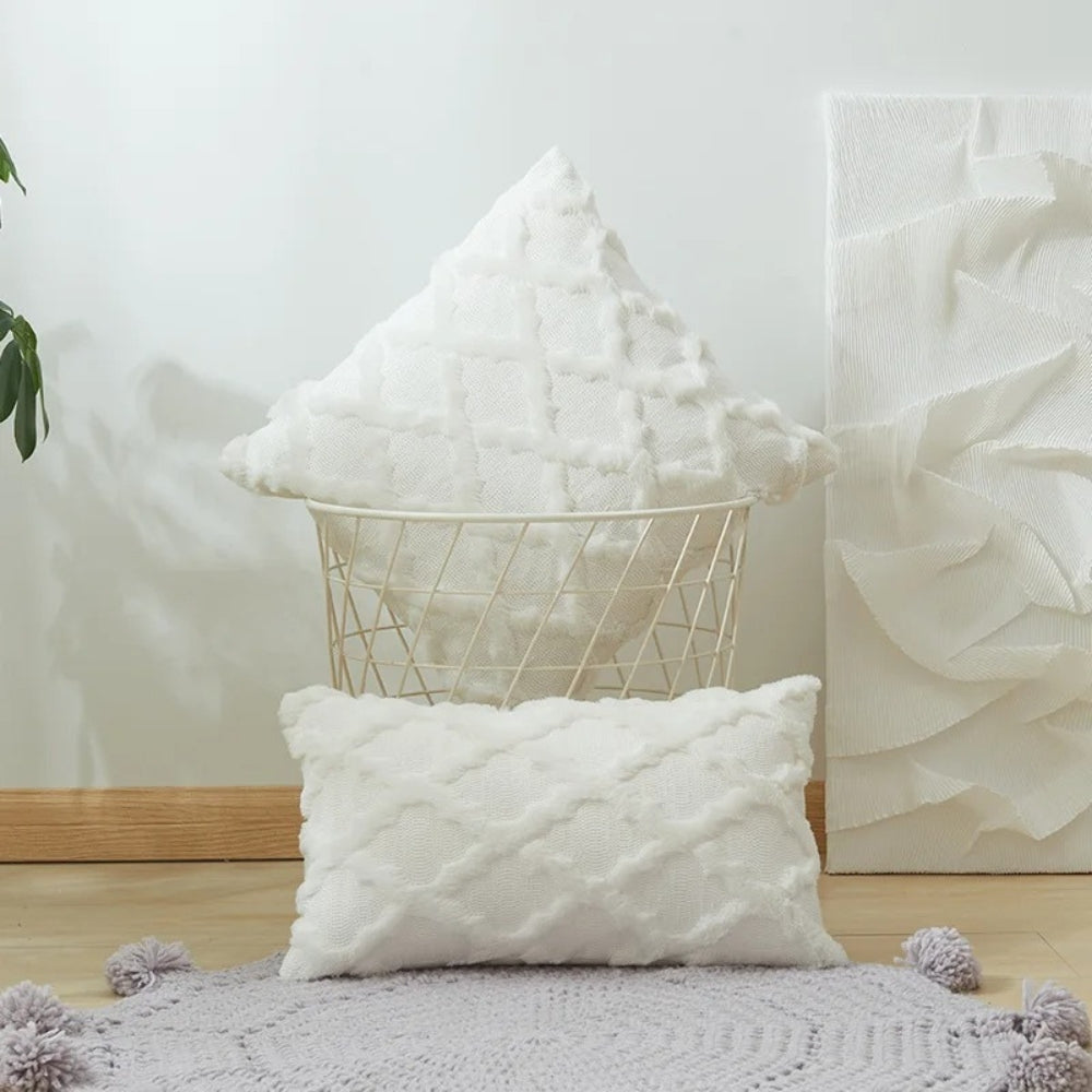 Pillow Cover Velvet Boho Geometric Machine Washable
