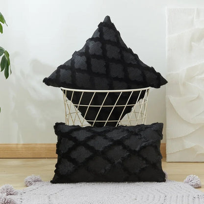 Pillow Cover Velvet Boho Geometric Machine Washable
